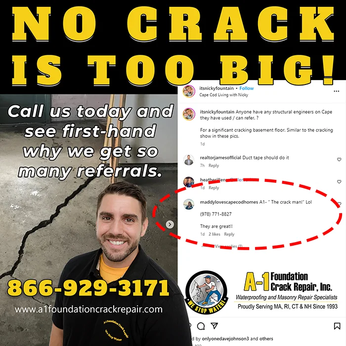 A1 Foundation Crack Repair - Instagram Referral